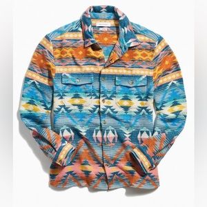 UO Jacquard Flannel Button-Down Shirt